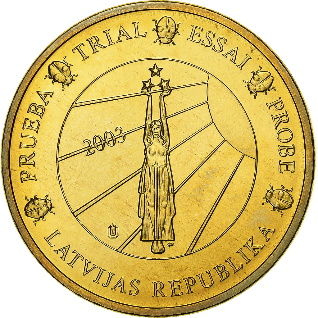 Latvia, Medal, 50 C, Essai Trial, 2003, Cupro-aluminium-nickel, MS(65-70)