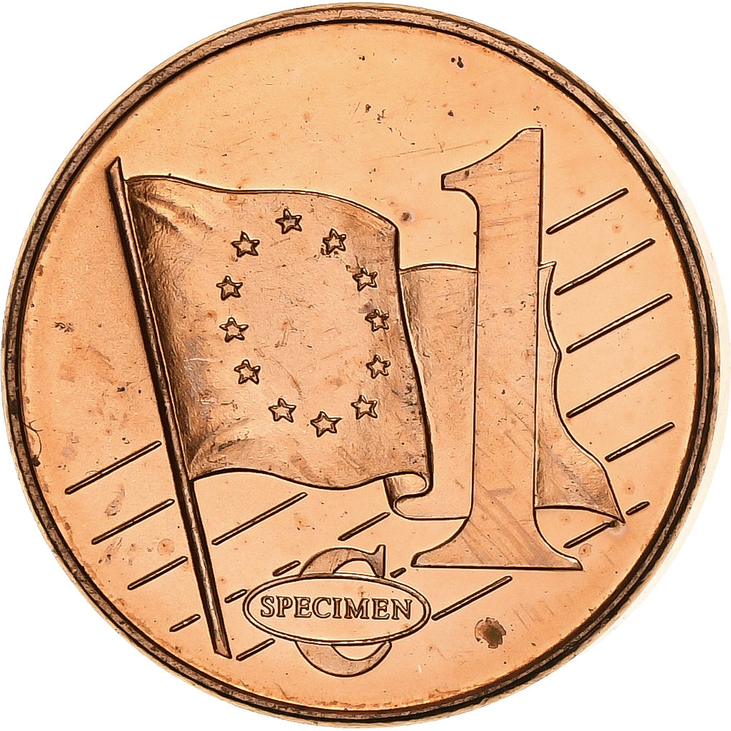 Letonia, medalla, 1 C, Essai Trial, 2003, Cobre, SC