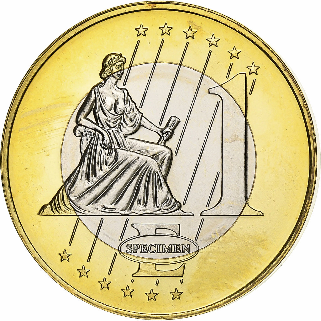 Isola di Man, medaglia, 1 E, Essai-Trial, 2003, Bi-metallico, FDC