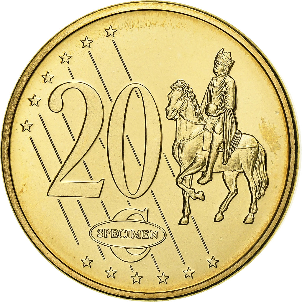 Isle of Man, Medal, 20 C, Essai-Trial, 2003, Copper-Nickel Gilt, MS(63)