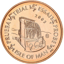 Isle of Man, Medal, 1 C, Essai Trial, 2003, Copper, MS(65-70)