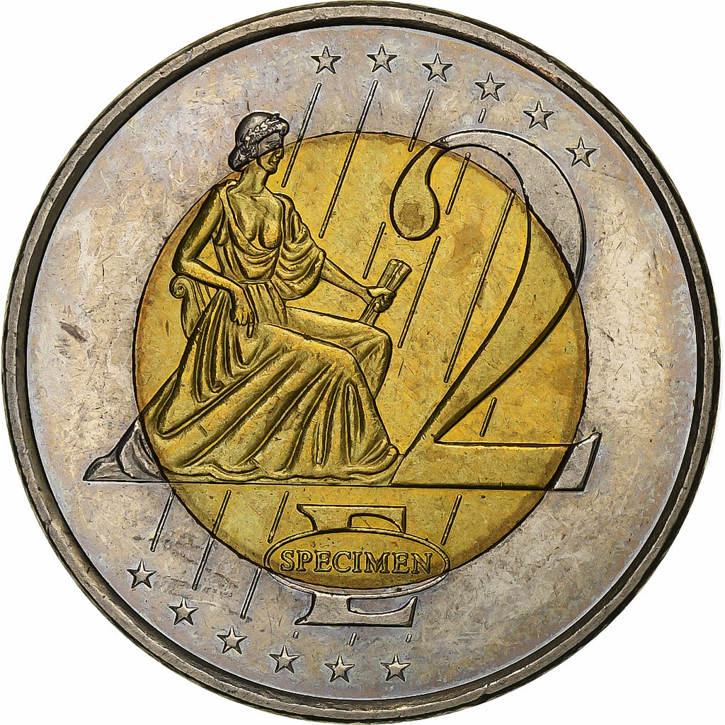 Denmark, Medal, 2 E, Essai-Trial, 2003, Bi-Metallic, MS(63)