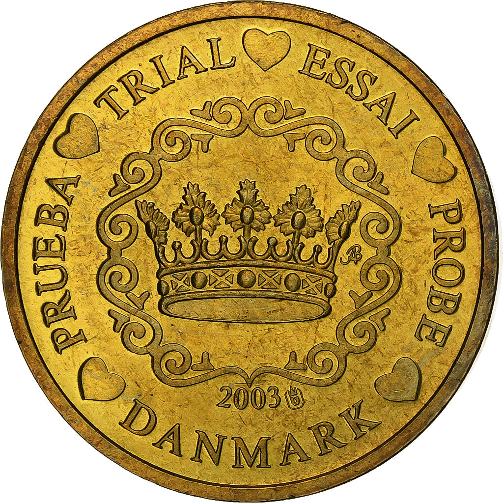 Dänemark, Medaille, 50 C, Essai Trial, 2003, Cupro-aluminium-nickel, UNZ