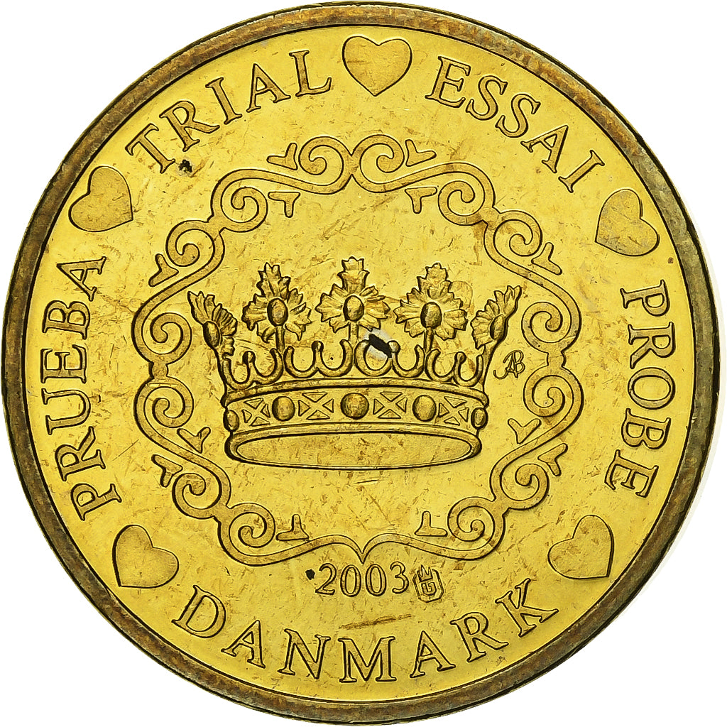 Dania, medal, 20 C, Essai-Trial, 2003, Cupro-aluminium-nickel, MS(63)