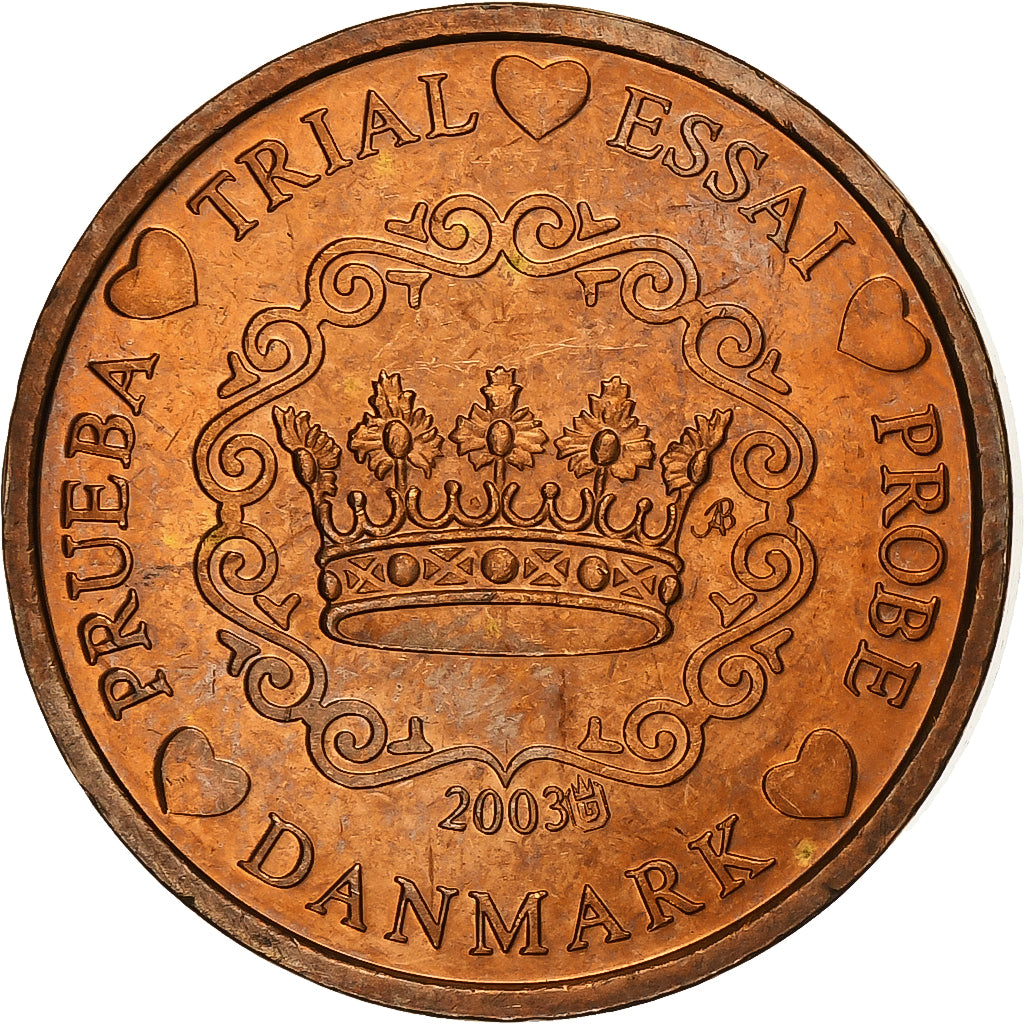 Denmark, Medal, 5 C, Essai-Trial, 2002, Copper, MS(63)