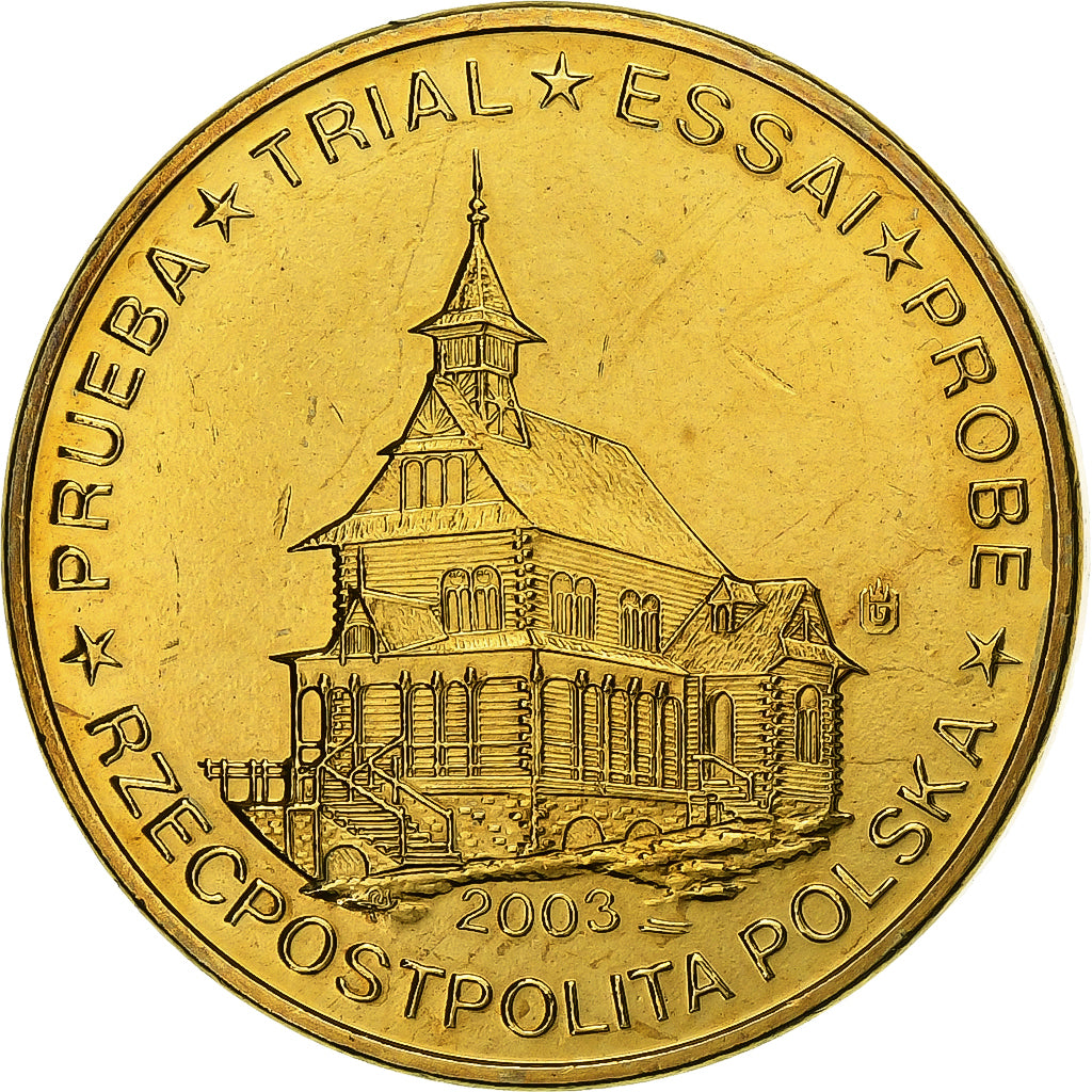 Polonia, 50 Euro Cent, Fantasy euro patterns, Essai-Trial, 2003, Nordic gold
