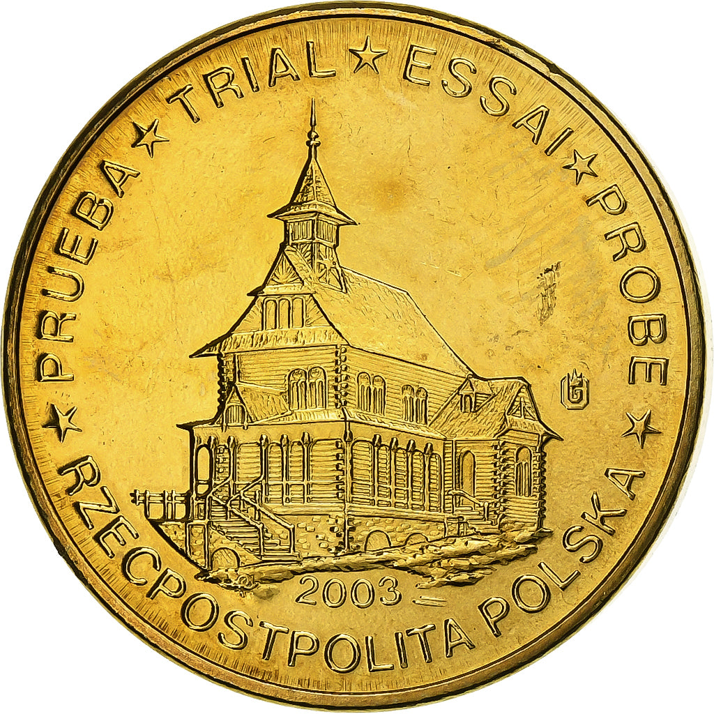 Polen, 20 Euro Cent, Fantasy euro patterns, Essai-Trial, 2003, Nordic gold, UNC-