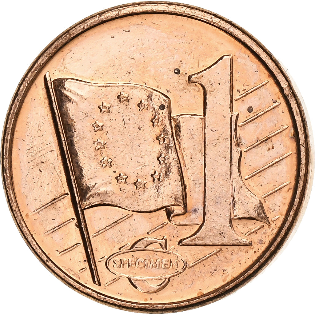 Poland, Euro Cent, Fantasy euro patterns, Essai-Trial, 2003, Copper Plated