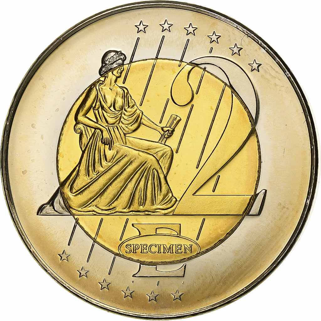 Tschechische Republik, Medaille, 2 E, Essai-Trial, 2003, Bi-Metallic, STGL