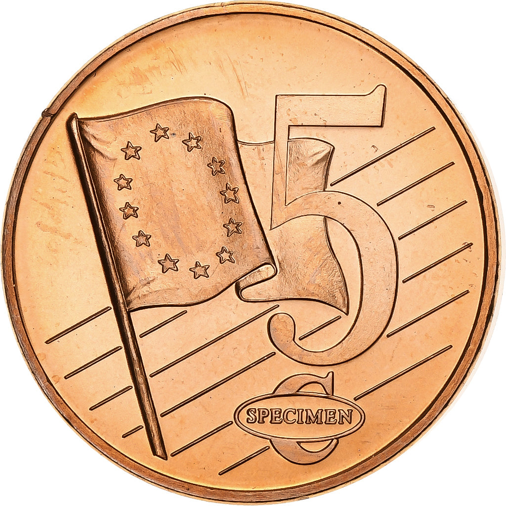 Czechy, 5 Euro Cent, unofficial private coin, 2003, Miedź platerowana stalą