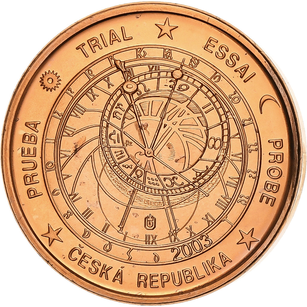 Czech Republic, Euro Cent, unofficial private coin, 2003, Copper Plated Steel