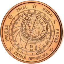 Czech Republic, Euro Cent, unofficial private coin, 2003, Copper Plated Steel