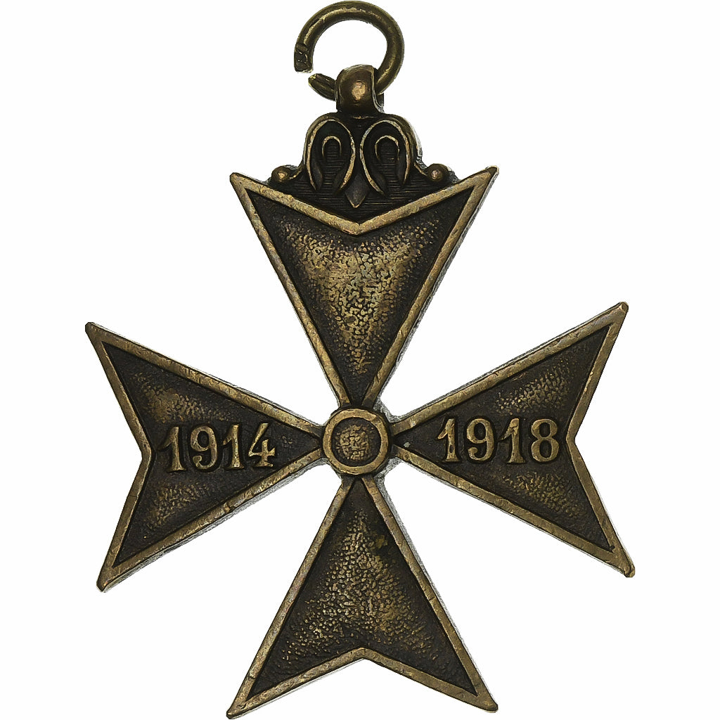 Belgio, Croix des Déportés, medaglia, 1914-1918, Eccellente qualità, Bronzo