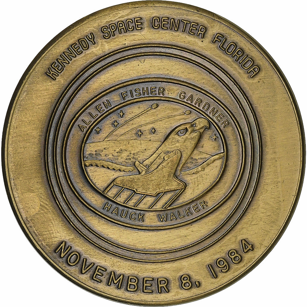 United States of America, Token, Kennedy Space Center Florida, 1984, Copper