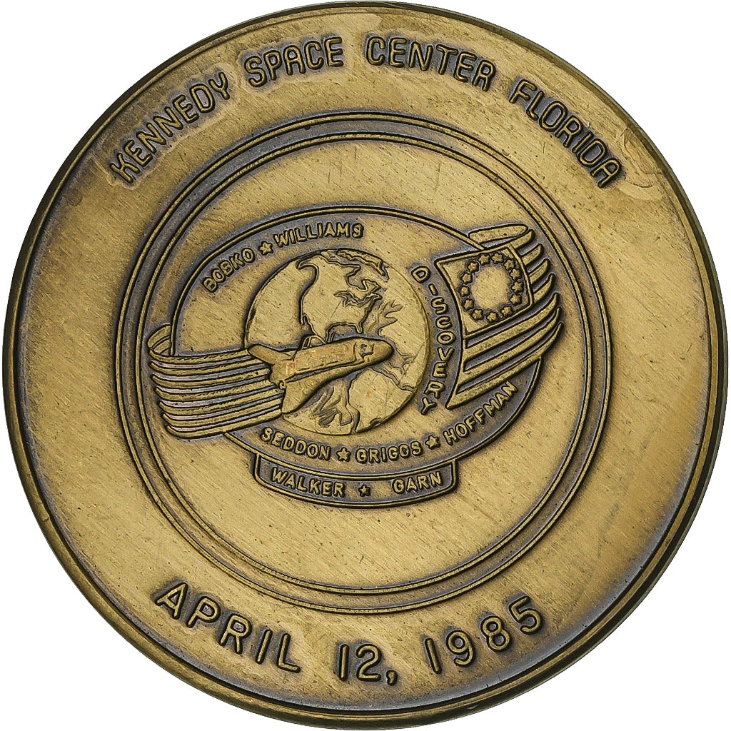 États-Unis, Jeton, Kennedy Space Center Florida, 1985, Cuivre, SPL