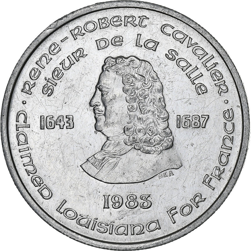 États-Unis, Jeton, New Orleans Fabulous, Top of the Mart, 1983, Aluminium, SUP