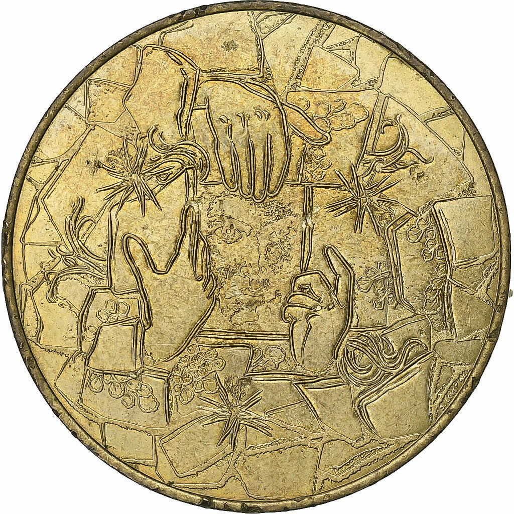 France, Secours Populaire, Jeton Souvenir, 1995, Bronze, Pessac, EF(40-45)