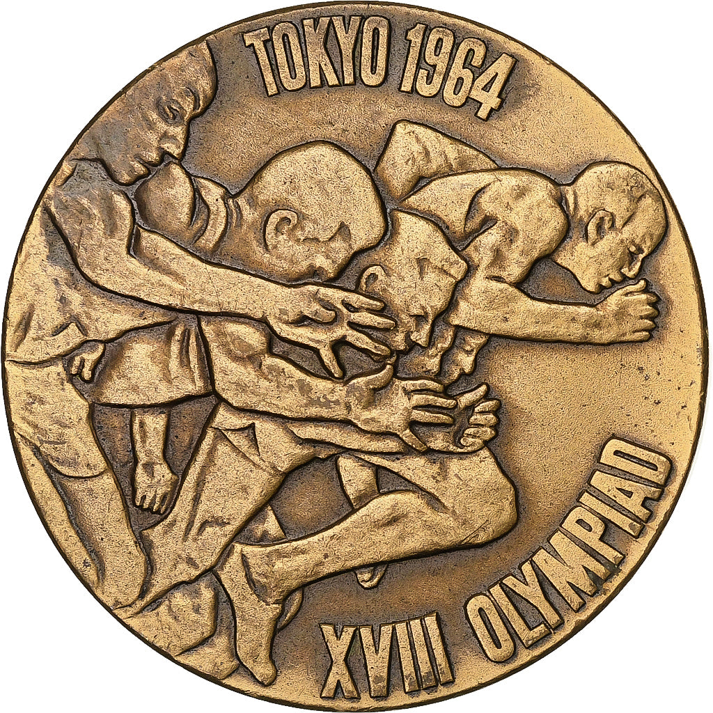 Japan, Medal, Jeux Olympiques de Tokyo, 1964, Bronze, AU(55-58)