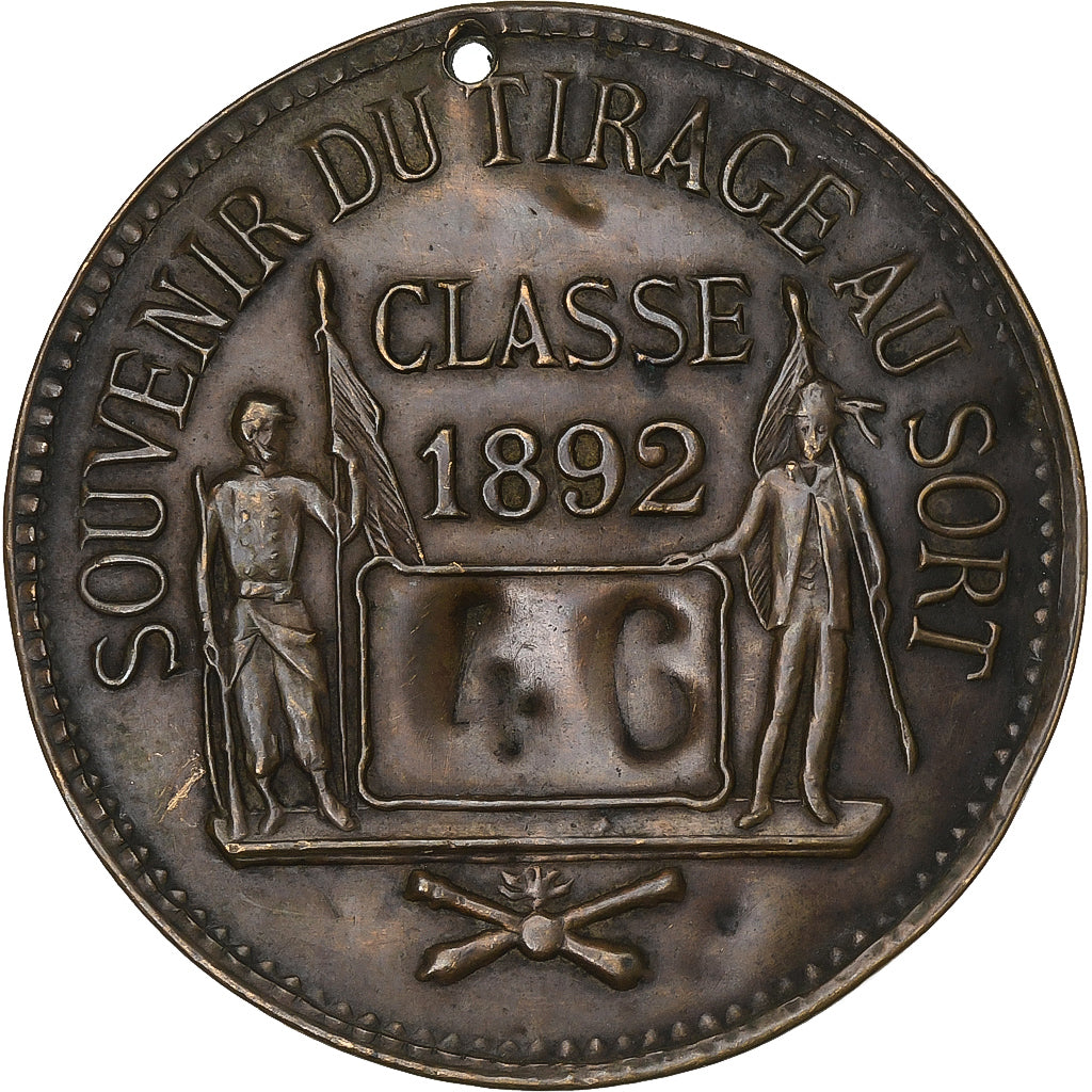 France, Médaille, Troisième République, Souvenir du Tirage au Sort, Classe