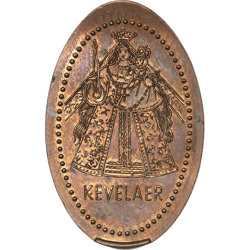 Germany, Elongated Coin, Kervelaer, Copper, AU(55-58)