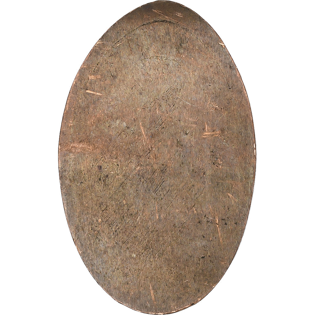 Spain, Elongated Coin, Caravaca de la Cruz, Copper, AU(55-58)