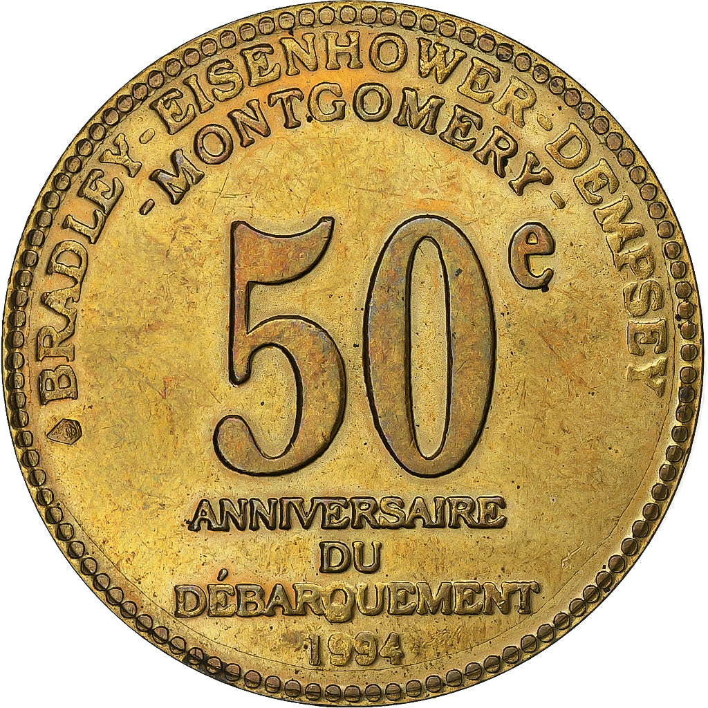 Francja, medal, Opération Overlord, 50ème Anniversaire du Débarquement, 1994