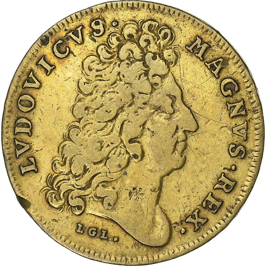 France, Token, Louis XIV, Ordinaire des Guerres, Brass, EF(40-45)