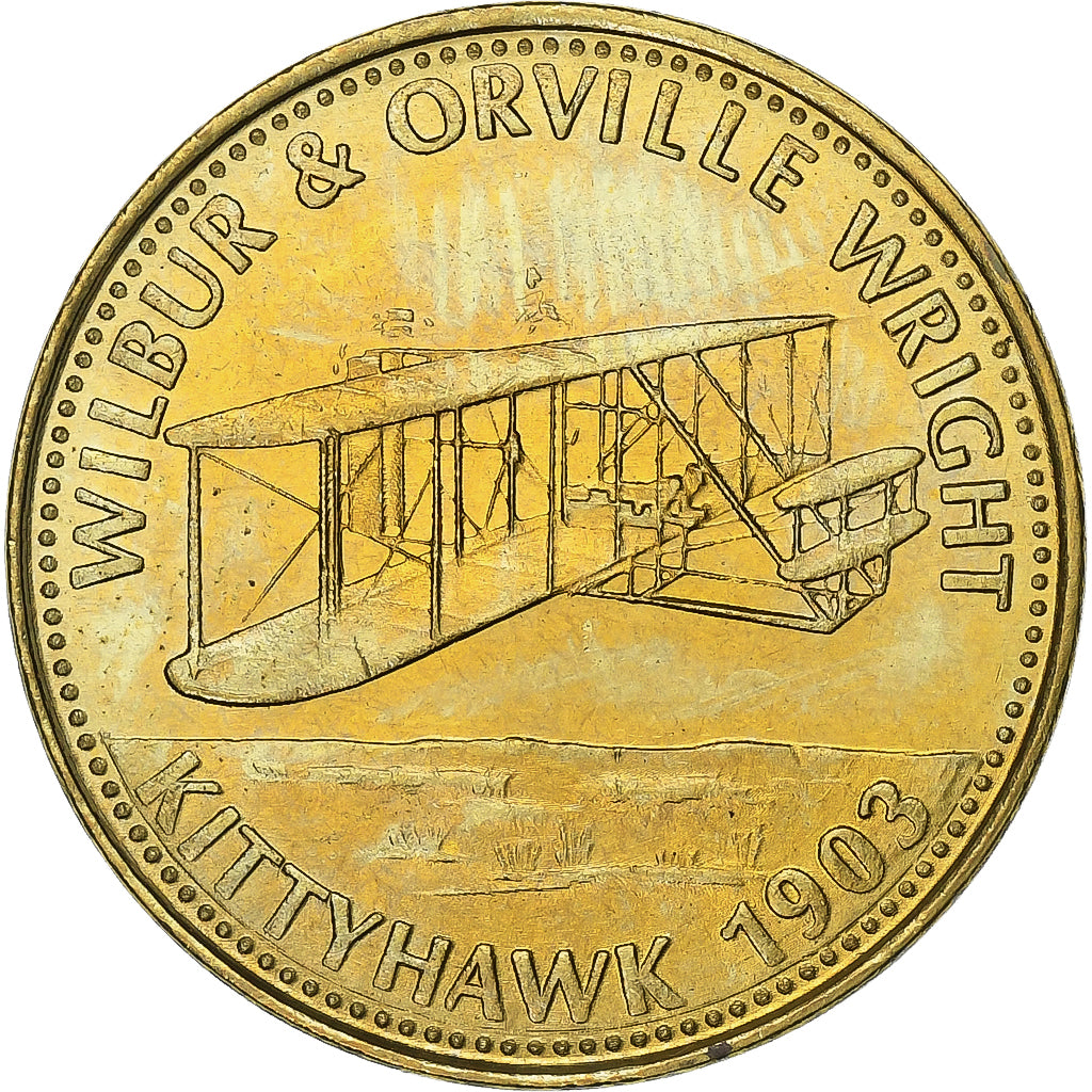 France, Token, Collection Shell, Wilbur and Orville Wright, Bronze-Aluminium