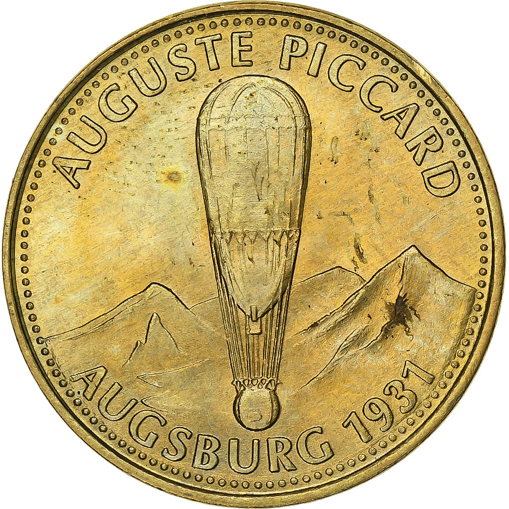 França, Token, Collection Shell, Auguste Piccard, Bronze-Alumínio, AU(55-58)