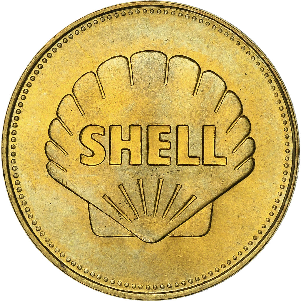 França, Token, Collection Shell, Auguste Piccard, Bronze-Alumínio, AU(55-58)