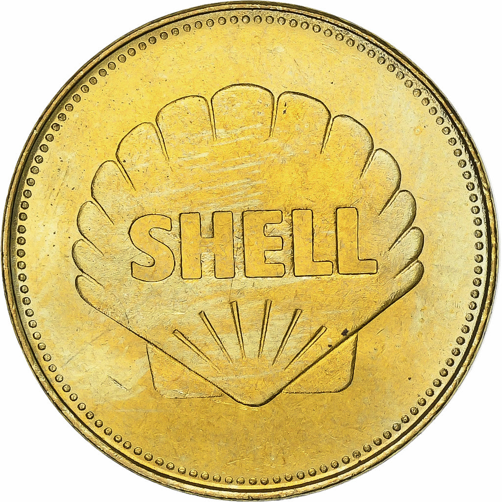 Frankrijk, Token, Collection Shell, Heinkel HE 178, Bronze-Aluminium, UNC-