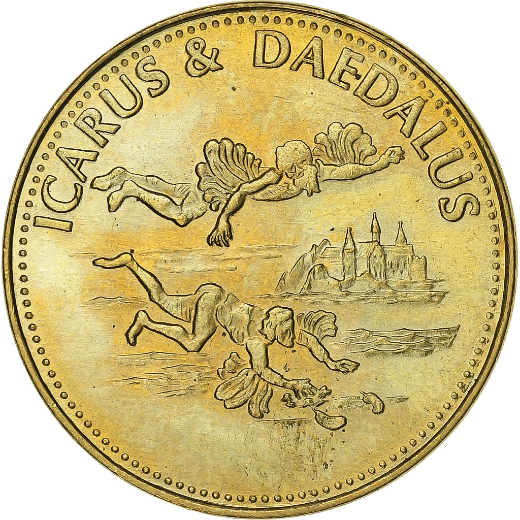 Frankrijk, Token, Collection Shell, Icarus et Daedalus, Bronze-Aluminium, UNC-