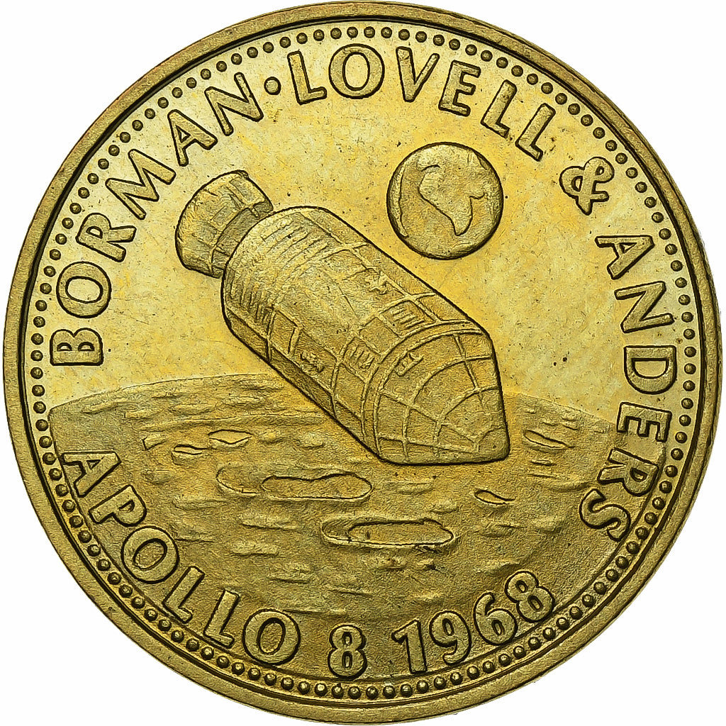 Frankrijk, Token, Apollo 8, Borman, Lovell, Anders, Bronze-Aluminium, Shell