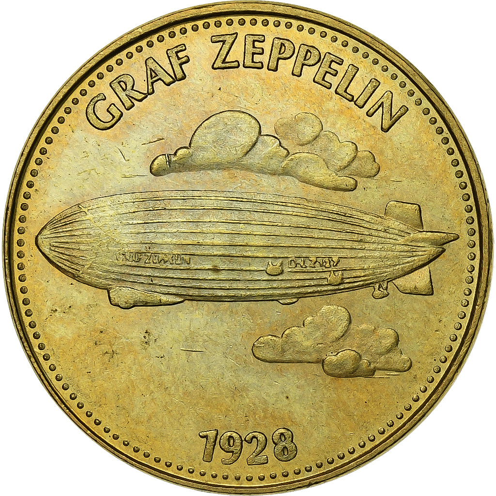 Francja, Token, Collection Shell, Graf Zeppelin, Brąz-Aluminium, Shell