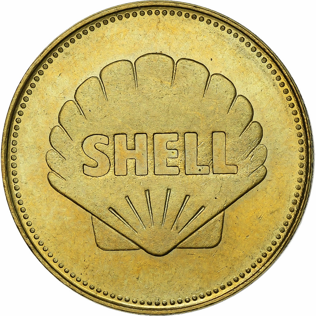 Francja, Token, Collection Shell, Graf Zeppelin, Brąz-Aluminium, Shell