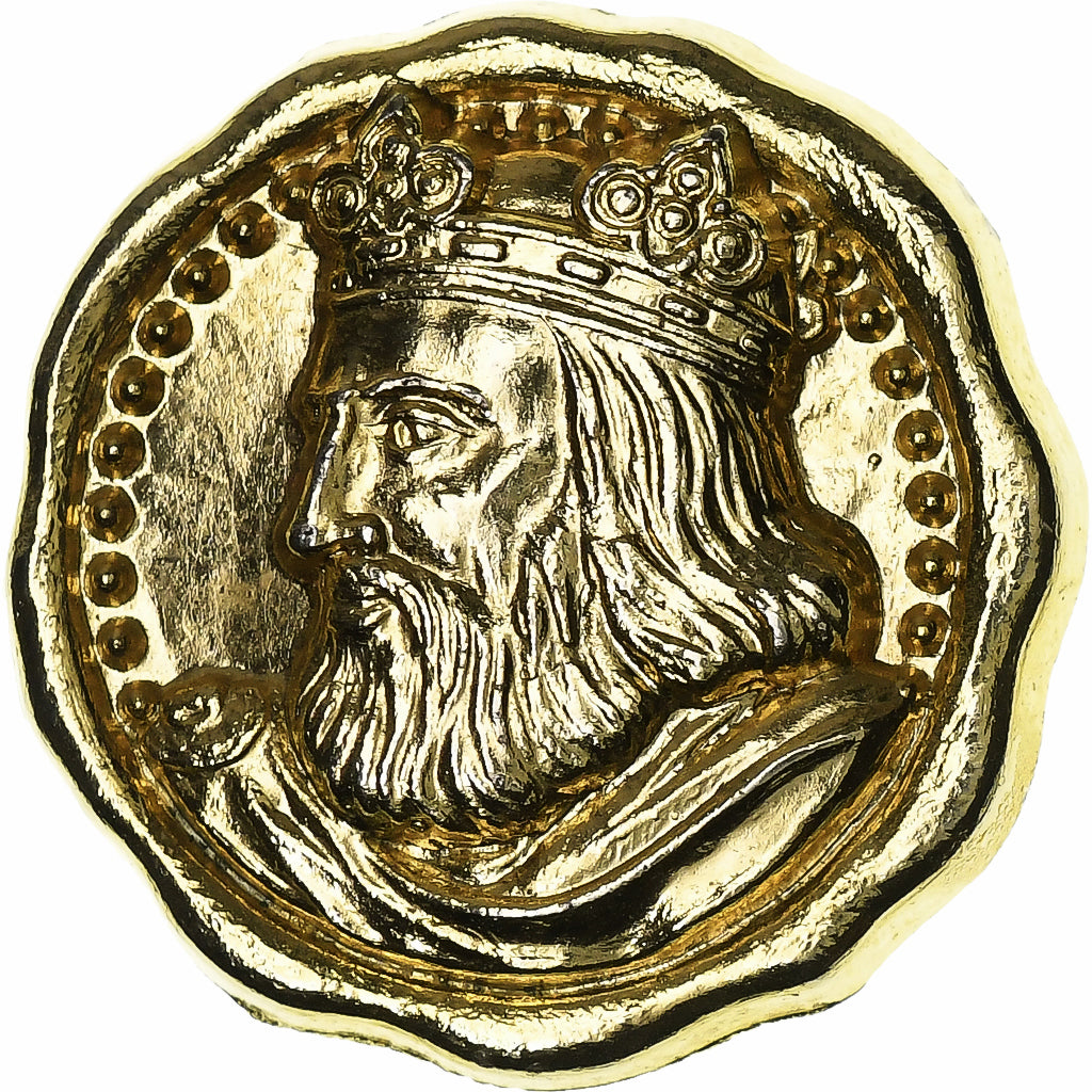 Frankrijk, Medaille, Charlemagne, Gilt Metal, PR