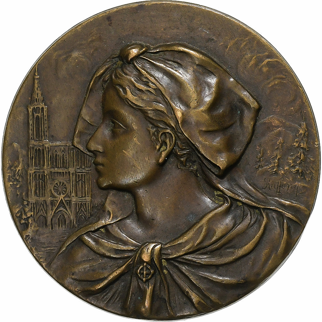 France, Médaille, Alsace, Bronze, TTB+, Ruffony, Cliché Uniface