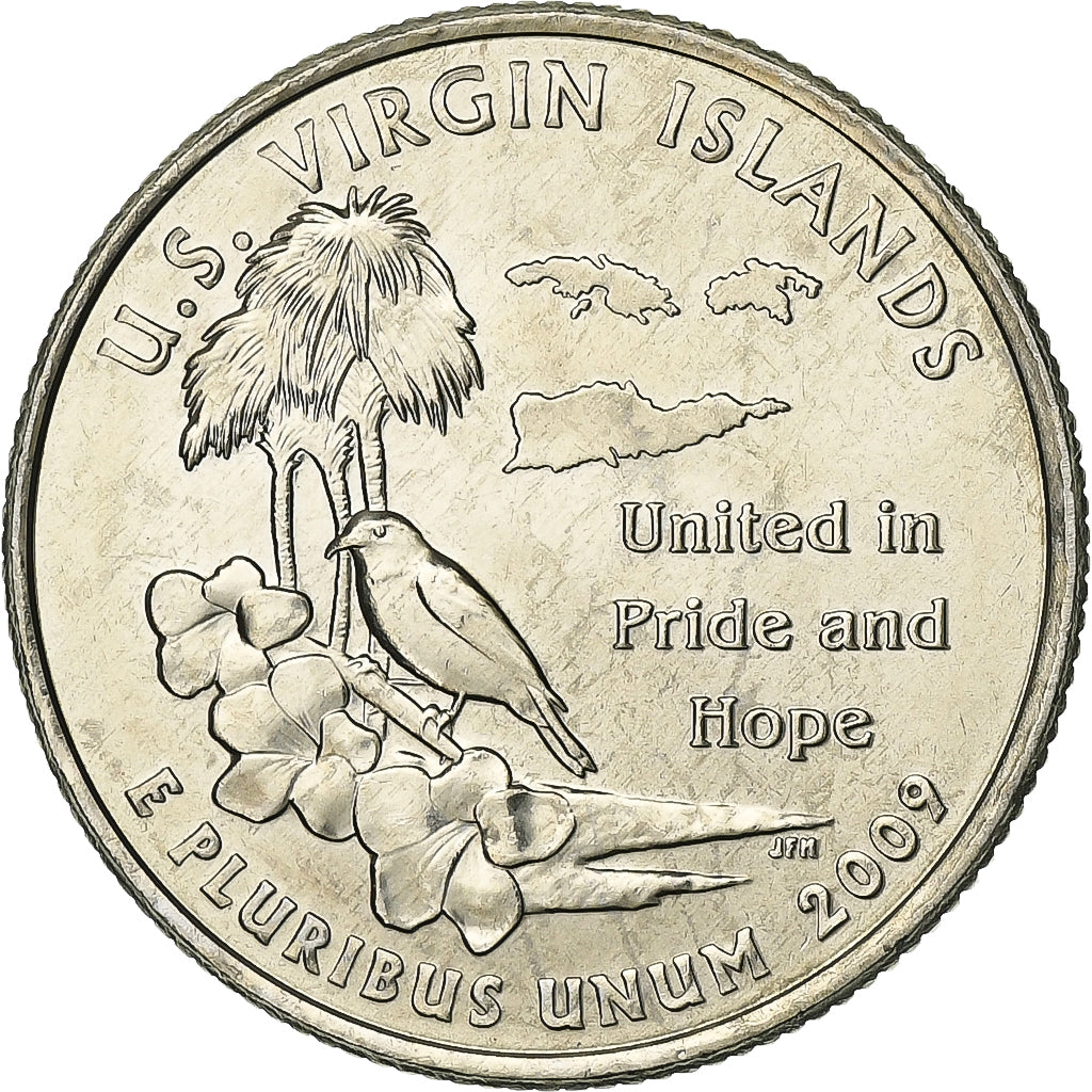 États-Unis, Quarter, Quarter Dollar, 2009, Denver, US Virgin Islands