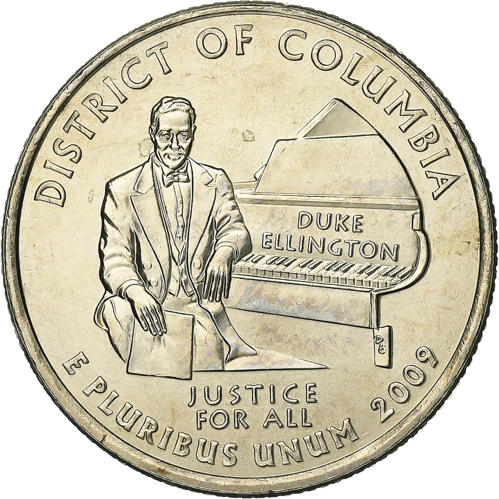 Stati Uniti, Quarter, Quarter Dollar, 2009, Philadelphia, District or Columbia