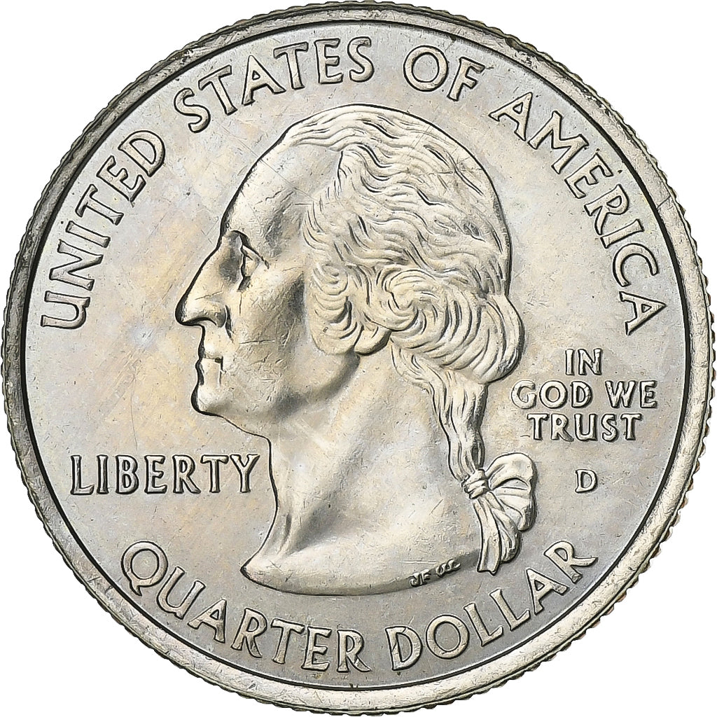 Stati Uniti, Quarter, Quarter Dollar, 2001, Denver, New York 1788, Rame