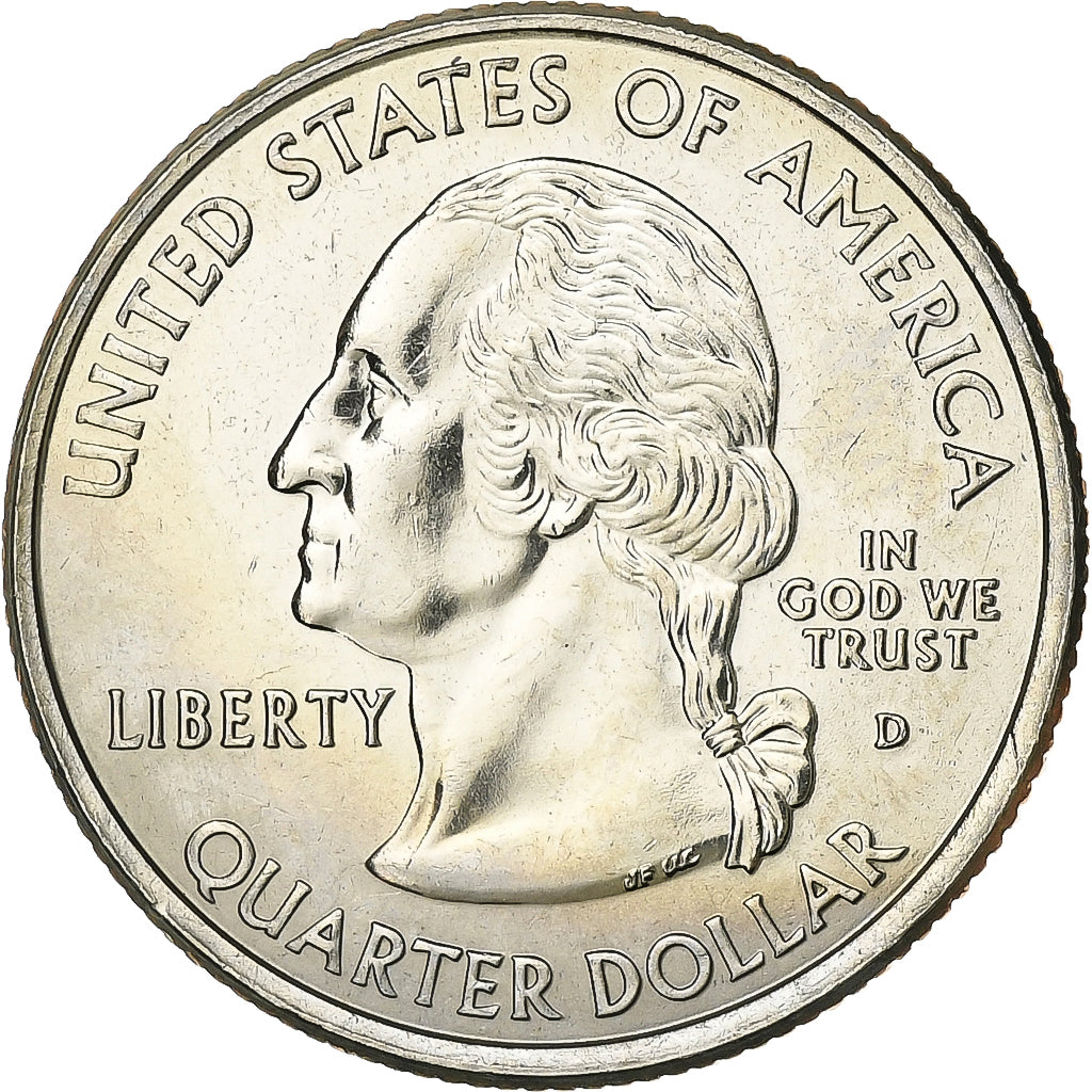 Estados Unidos, Quarter, Quarter Dollar, 2001, Denver, Kentucky 1792, Cobre -