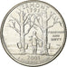Stati Uniti, Quarter, Quarter Dollar, 2001, Denver, VERMONT, Rame ricoperto in