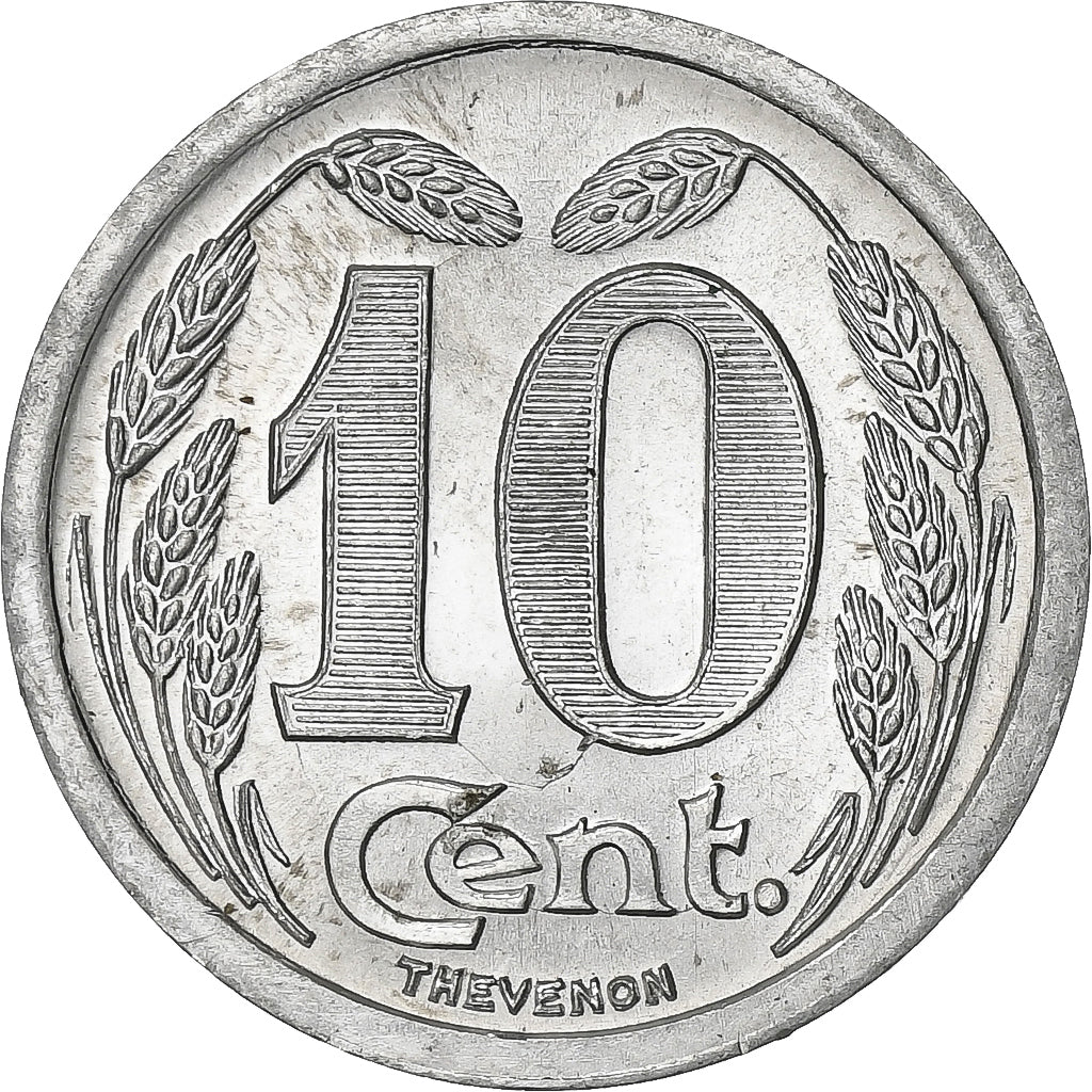 Frankreich, Chambre de commerce d'Evreux, 10 Centimes, 1921, UNZ, Aluminium