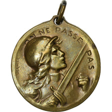 Frankreich, Medaille, Verdun , On ne passe pas, 1916, Bronze, Vernier, VZ