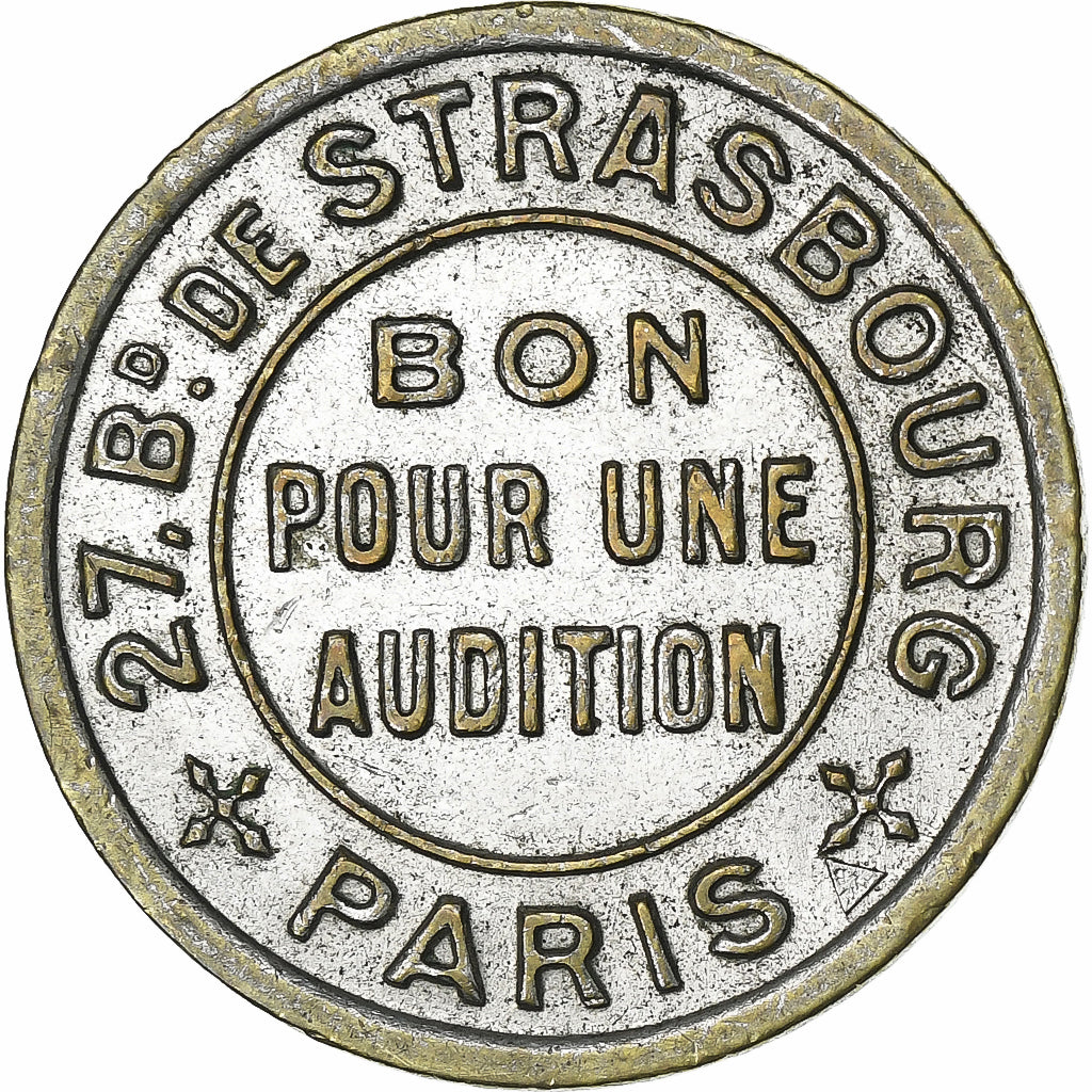 Frankrijk, Token, Paris, Palace Chansons, Bon pour une Audition, Nickel plated