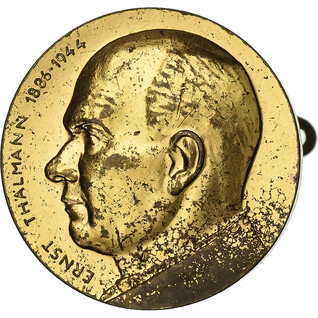 Alemania, Broche, Ernst Thälmann, 1944, Latón, MBC