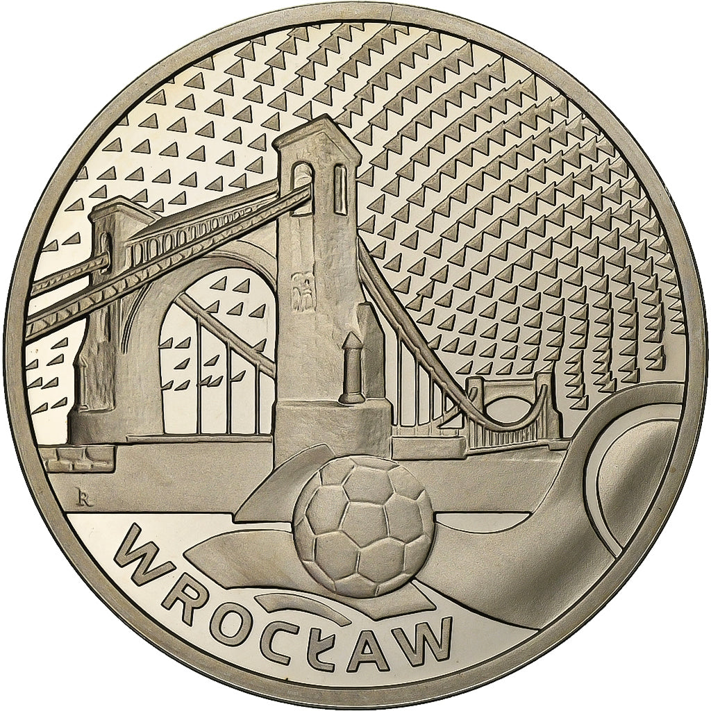 Pologne, Médaille, Euro de Football, Pologne-Ukraine, 2012, Cuivre plaqué