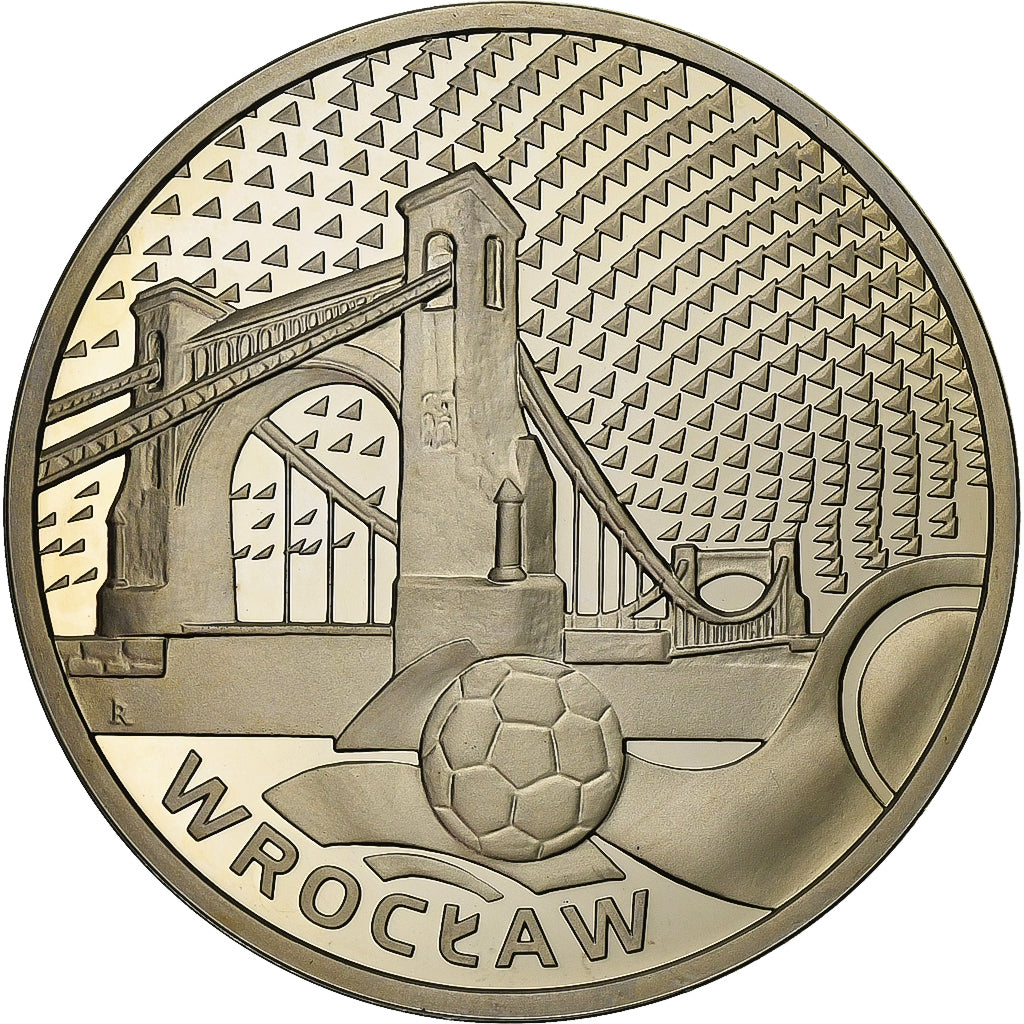 Polen, Medaille, Euro de Football, Pologne-Ukraine, 2012, Silver Plated Copper