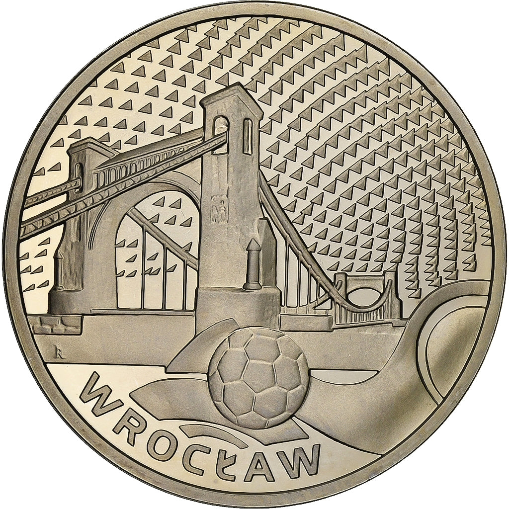 Pologne, Médaille, Euro de Football, Pologne-Ukraine, 2012, Cuivre plaqué