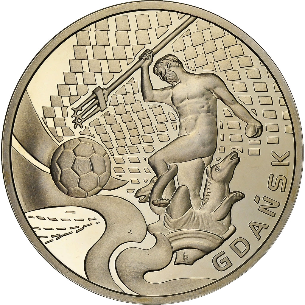 Polen, Medaille, Euro de Football, 2012, Silver Plated Copper, Gdansk, FDC